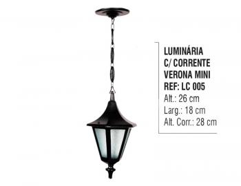 Luminária com Corrente Verona Mini