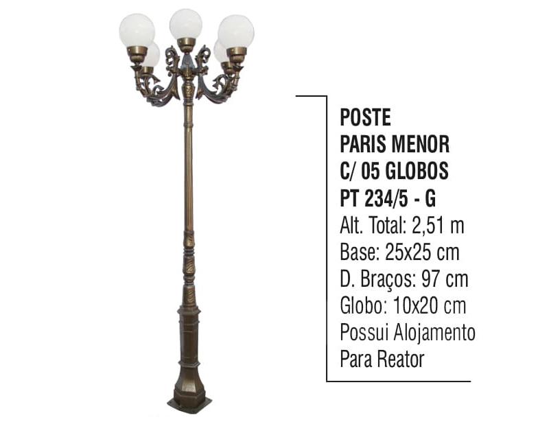 Poste Paris Menor com 05 Globos