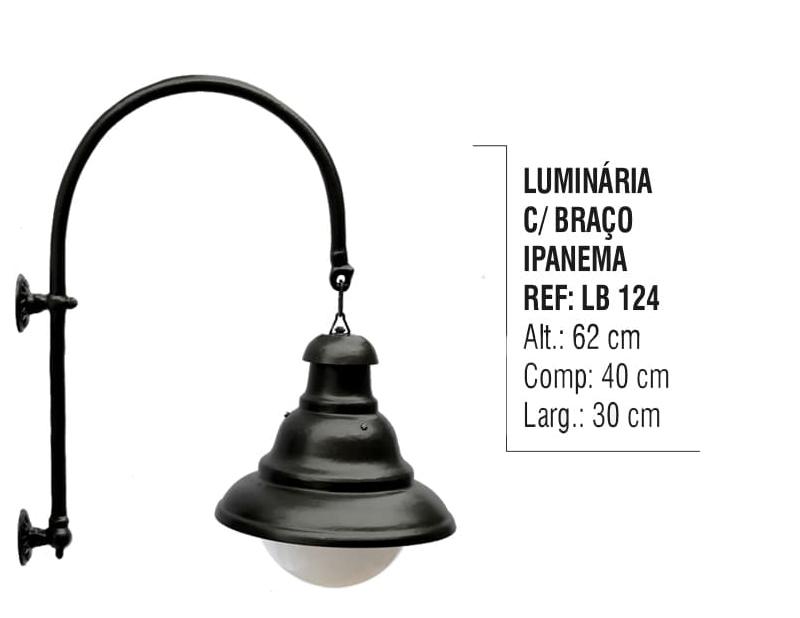 Luminária com Braço Ipanema