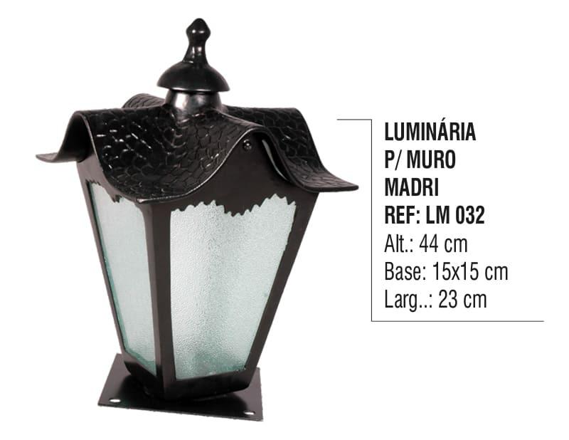 Luminária para Muro Madri