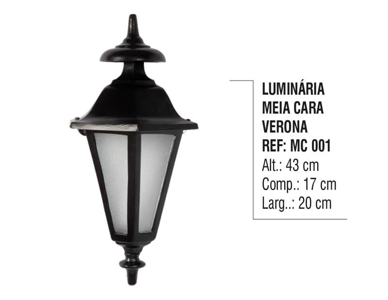 Luminária Meia Cara Verona