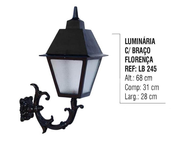 Luminária com Braço Florença