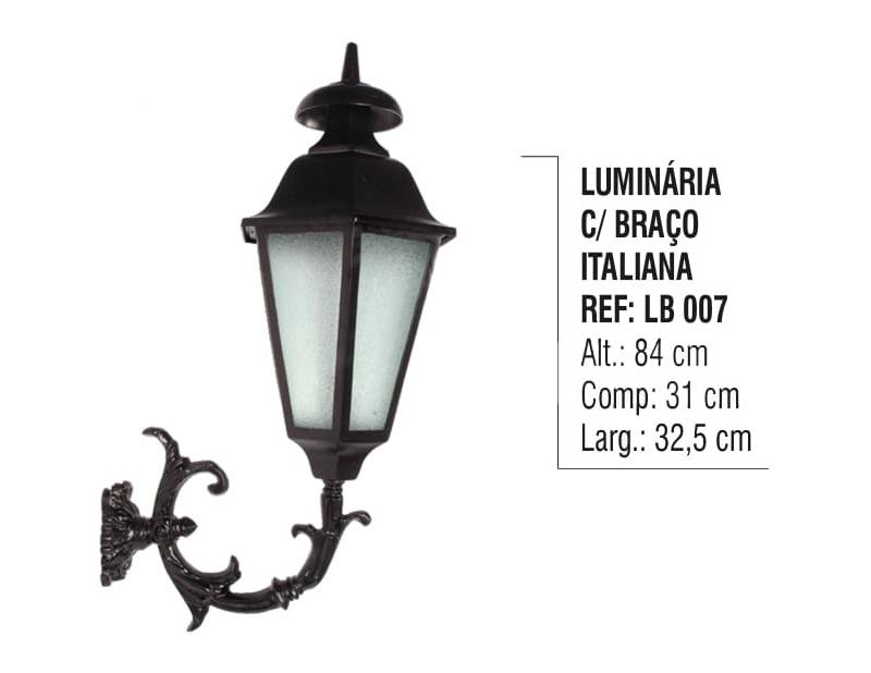 Luminária com Braço Italiana