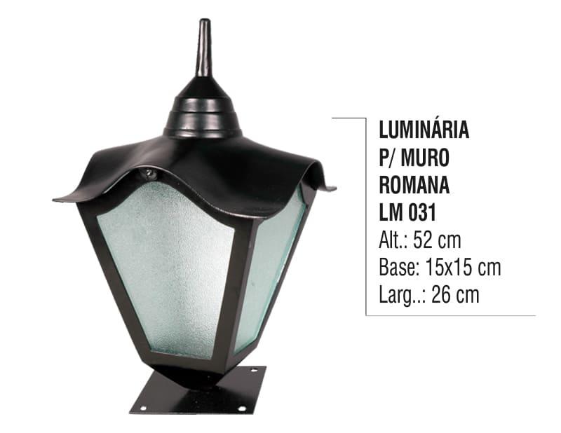 Luminária para Muro Romana