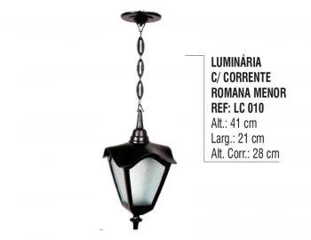 Luminária com Corrente Romana Menor
