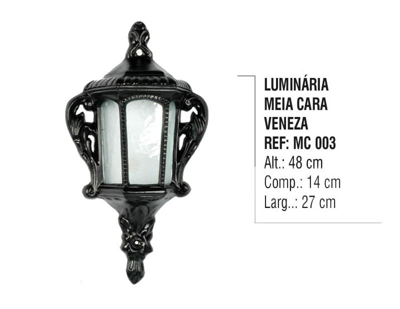 Luminária Meia Cara Veneza